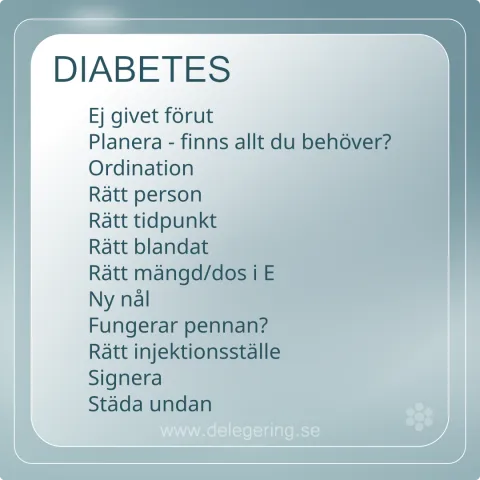 Checklista diabetes