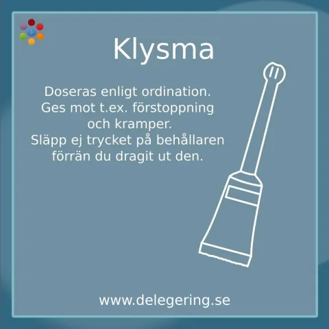 Information om klysma