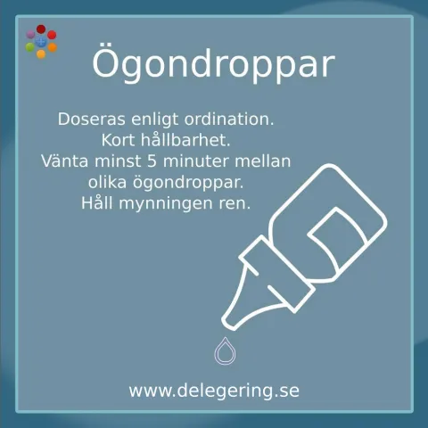 Information om ögondroppar