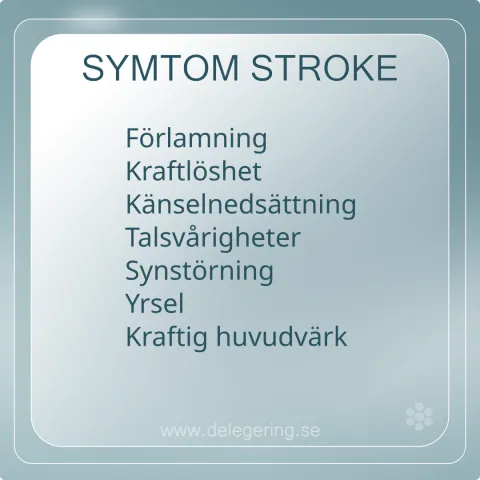 Symtom vid stroke